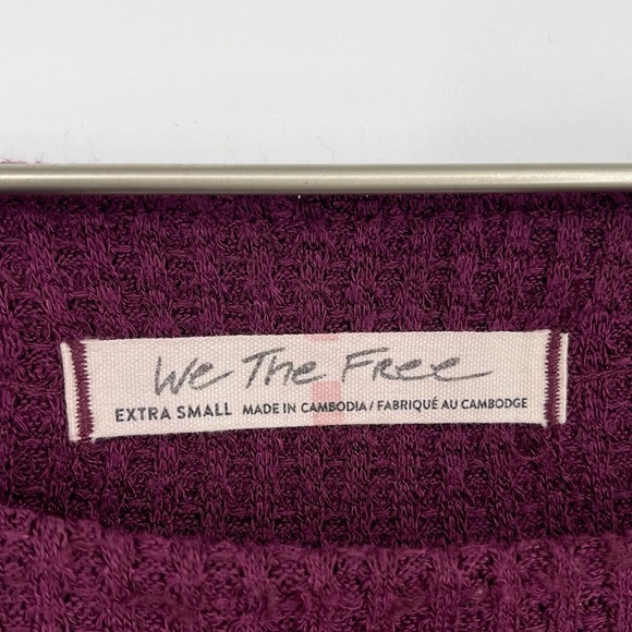 Free People North Shore Purple Thermal SZ XS - Picture 6 of 8